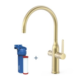 Monomando fregadero osmosis con filtro TRES cava dorado - 23045301CA 1