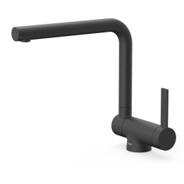 Monomando fregadero caño abatible Tres negro mate - 23033503NM