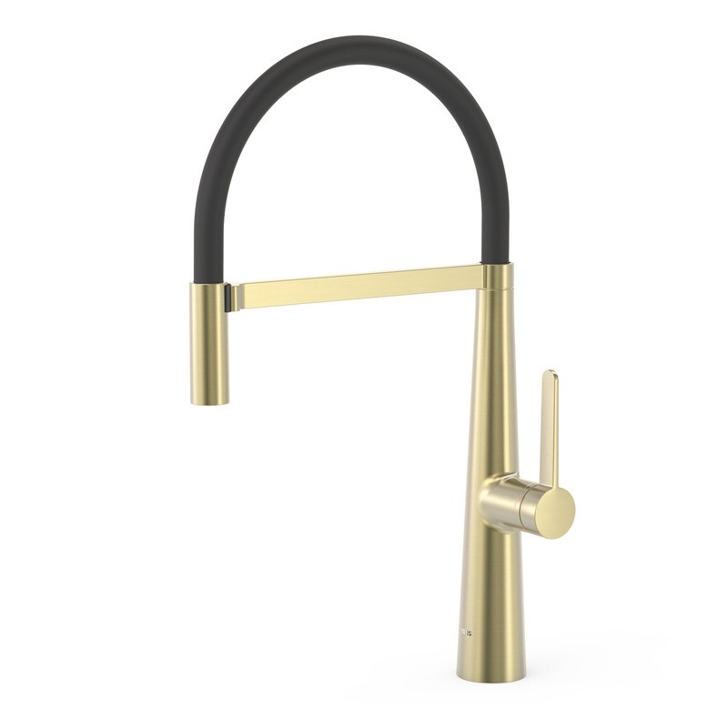 Monomando fregadero TRES FLEXIBLE cava dorado - 23048702CA