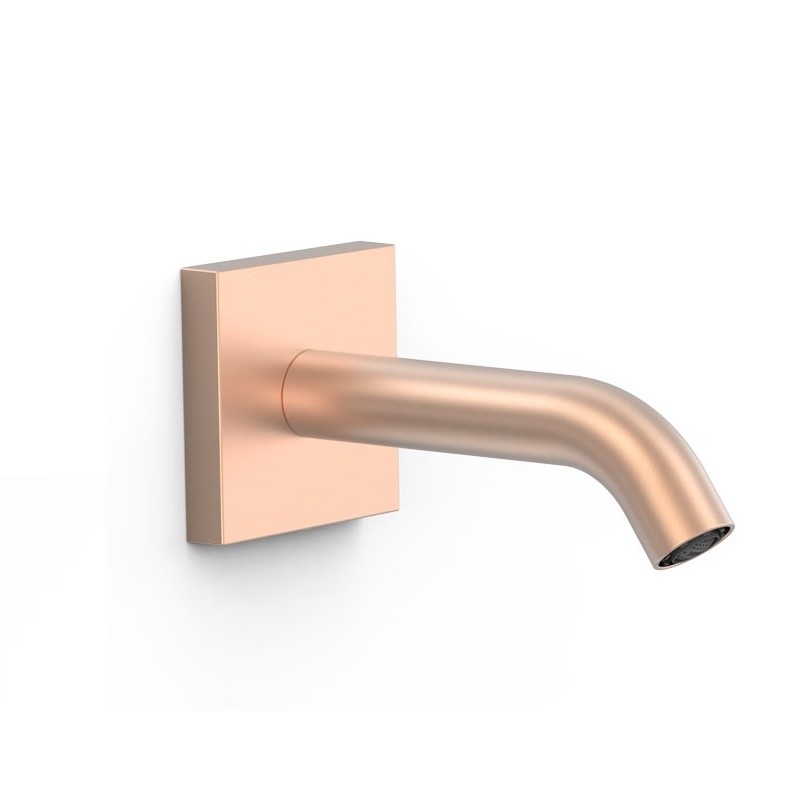 Caño fijo pared TRES oro rosa mate - 21018107OPM