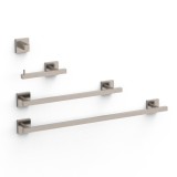 Conjunto accesorios de baño CUADRADO TRES acero - 09598101AC 1
