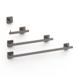 Conjunto accesorios de baño CUADRADO TRES grafito - 09598101GR 1