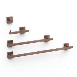 Conjunto accesorios de baño CUADRADO TRES volcanic - 09598101VO 1