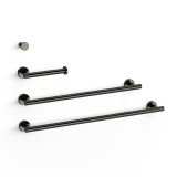 Conjunto accesorios de baño REDONDO TRES negro metalizado - 09598102KM 1