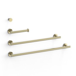 Conjunto accesorios de baño REDONDO TRES cava dorado - 09598102CA 1