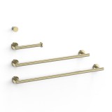 Conjunto accesorios de baño REDONDO TRES cava dorado - 09598102CA 1