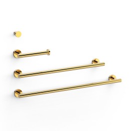 Conjunto accesorios de baño REDONDO TRES oro brillo - 09598102OR 1