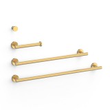 Conjunto accesorios de baño REDONDO TRES oro mate - 09598102OM 1
