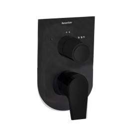 Monomando ducha empotrado 3-vías URBAN CHIC negro mate - 211503SNM 1