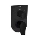 Monomando ducha empotrado 3-vías URBAN CHIC negro mate - 211503SNM 1