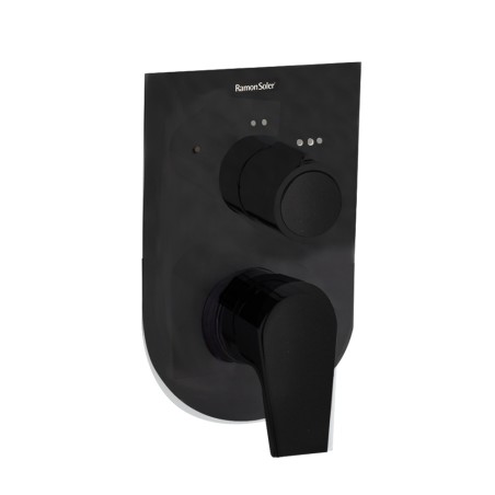 Monomando ducha empotrado 3-vías URBAN CHIC negro mate - 211503SNM - Ramón Soler