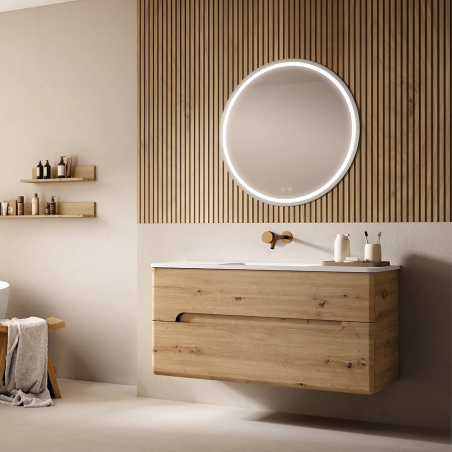 Mueble baño suspendido ONDA 2 Cajones - Visobath