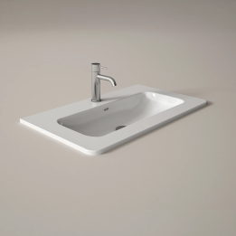 Lavabo cerámico integrado MALMO blanco Visobath 1