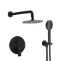 Kit monomando ducha empotrado 2-vías INOA negro mate - Pack 39 Wall/N