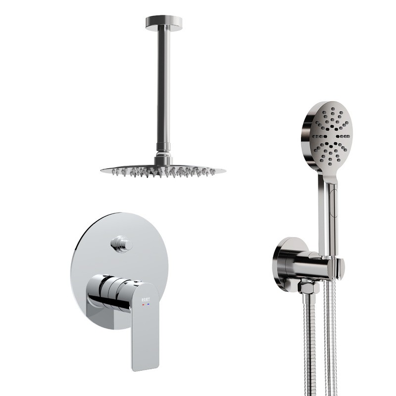 Kit monomando ducha empotrado 2-vías INOA cromo - Pack 39 Top