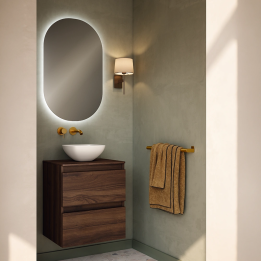 Mueble baño suspendido NIDO 2 cajones fondo reducido - Visobath 1