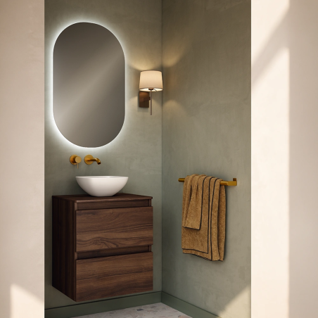 Mueble baño suspendido NIDO 2 cajones fondo reducido - Visobath