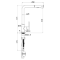 Monomando fregadero caño extraible EROS cromo - 55671