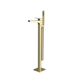 Monomando baño-ducha a suelo PRISMA oro cepillado - 428503MROC 1