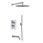 Kit monomando ducha empotrado 3-vías ODISEA cromo - K3915132