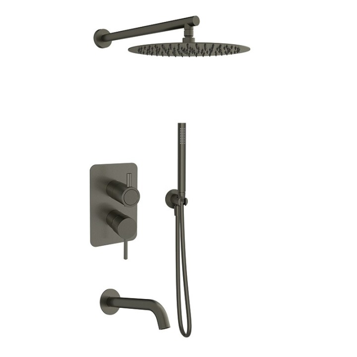 Kit monomando ducha empotrado 3-vías ODISEA grafito - K3915132GR 1