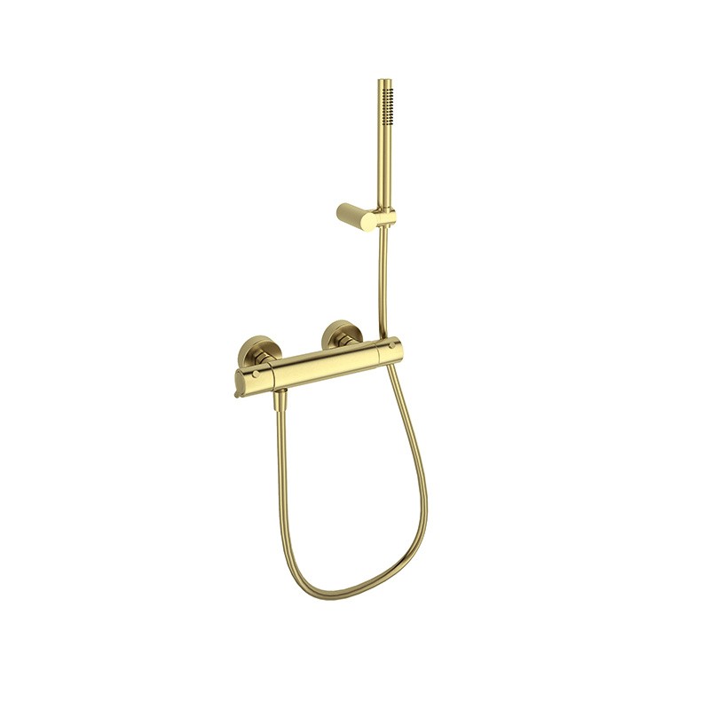 Termostático ducha ODISEA oro cepillado - 393401DOC