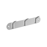 Percha triple AURA cromo - CAA006-02 1