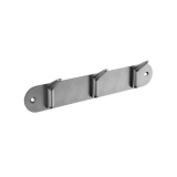 Percha triple AURA niquel cepillado - CAA006-02/NQ 1