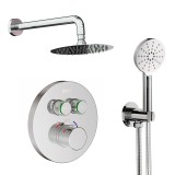 Kit termostático ducha empotrado 2-vías TUBE cromo - Pack 52148/2 1