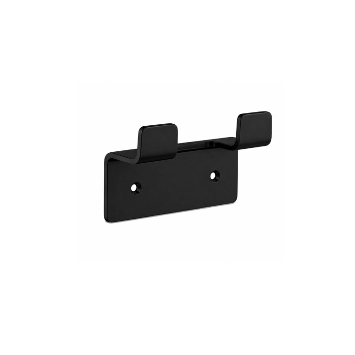 Percha doble FORM negro mate - CAF008-01/NG 1