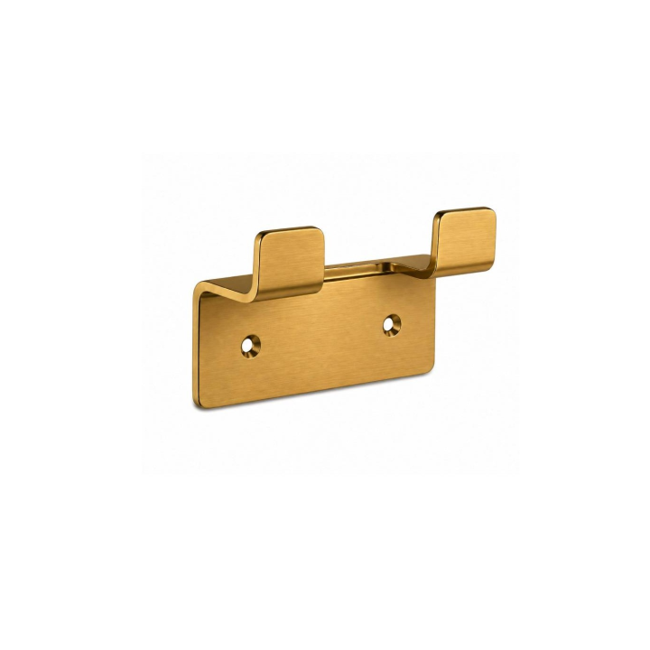 Percha doble FORM oro cepillado - CAF008-01/OC 1