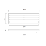 Toallero doble FORM cromo - CAF008-05 2