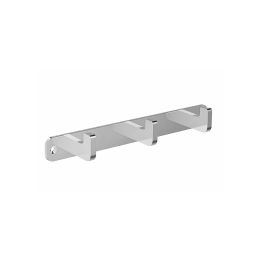 Percha triple NOVA cromo - CAN007-02 1