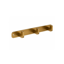 Percha triple NOVA oro cepillado - CAN007-02/OC 1