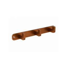 Percha triple NOVA oro rosa cepillado - CAN007-02/ORC 1