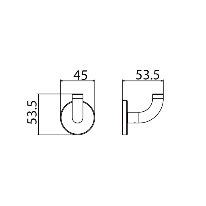 Percha PURE cromo - CAP005-01 2