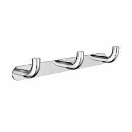 Percha triple PURE cromo - CAP005-02 2