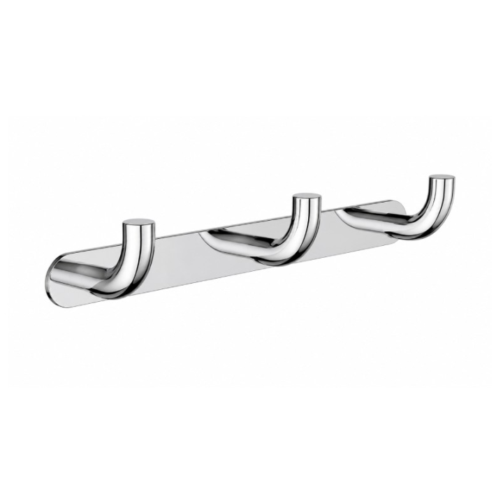 Percha triple PURE cromo - CAP005-02 2