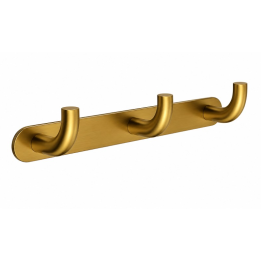 Percha triple PURE oro cepillado - CAP005-02/OC 1