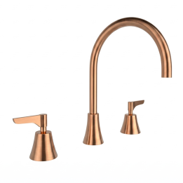 Bimando lavabo alto repisa ADAGIO cobre cepillado - 914202MLCUC 1