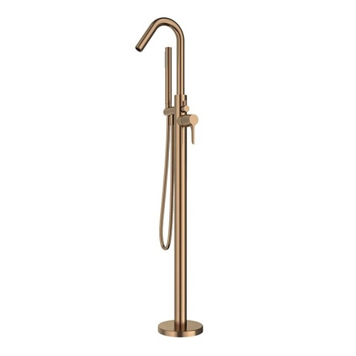 Monomando baño-ducha a suelo ADAGIO cobre cepillado - 918503DCOC 1