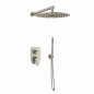 Kit monomando ducha empotrado 2-vías URBAN CHIC níquel cepillado - K2115022NC