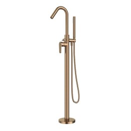 Monomando baño-ducha a suelo ALEXIA cobre cepillado - 368503DCUC 1