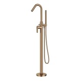 Monomando baño-ducha a suelo ALEXIA cobre cepillado - 368503DCUC 1