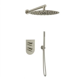 Kit monomando ducha empotrado 2-vías TZAR níquel cepillado - K3415022NC 1