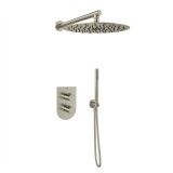 Kit monomando ducha empotrado 2-vías TZAR níquel cepillado - K3415022NC 1
