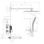Kit termostático ducha empotrado 3-vías RS SMART cromo - K85T3011 Kit termostático ducha empotrado 3-vías RS SMART cromo - K85T3011