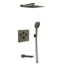 Kit termostático ducha empotrado 3-vías RS SMART grafito - K85T3011GR - Ramón Soler