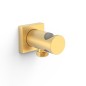 Soporte ducha con toma TRES oro mate - 21118221OM