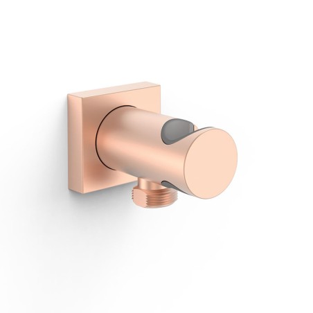 Soporte ducha con toma TRES oro rosa mate - 21118221OPM - Tres